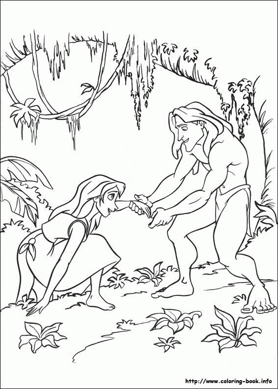 Tarzan kolorowanki